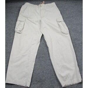 Tommy Hilfiger Red Label Pants Men 36X31‎ Cargo Beige Baggy Grunge Military Y2K